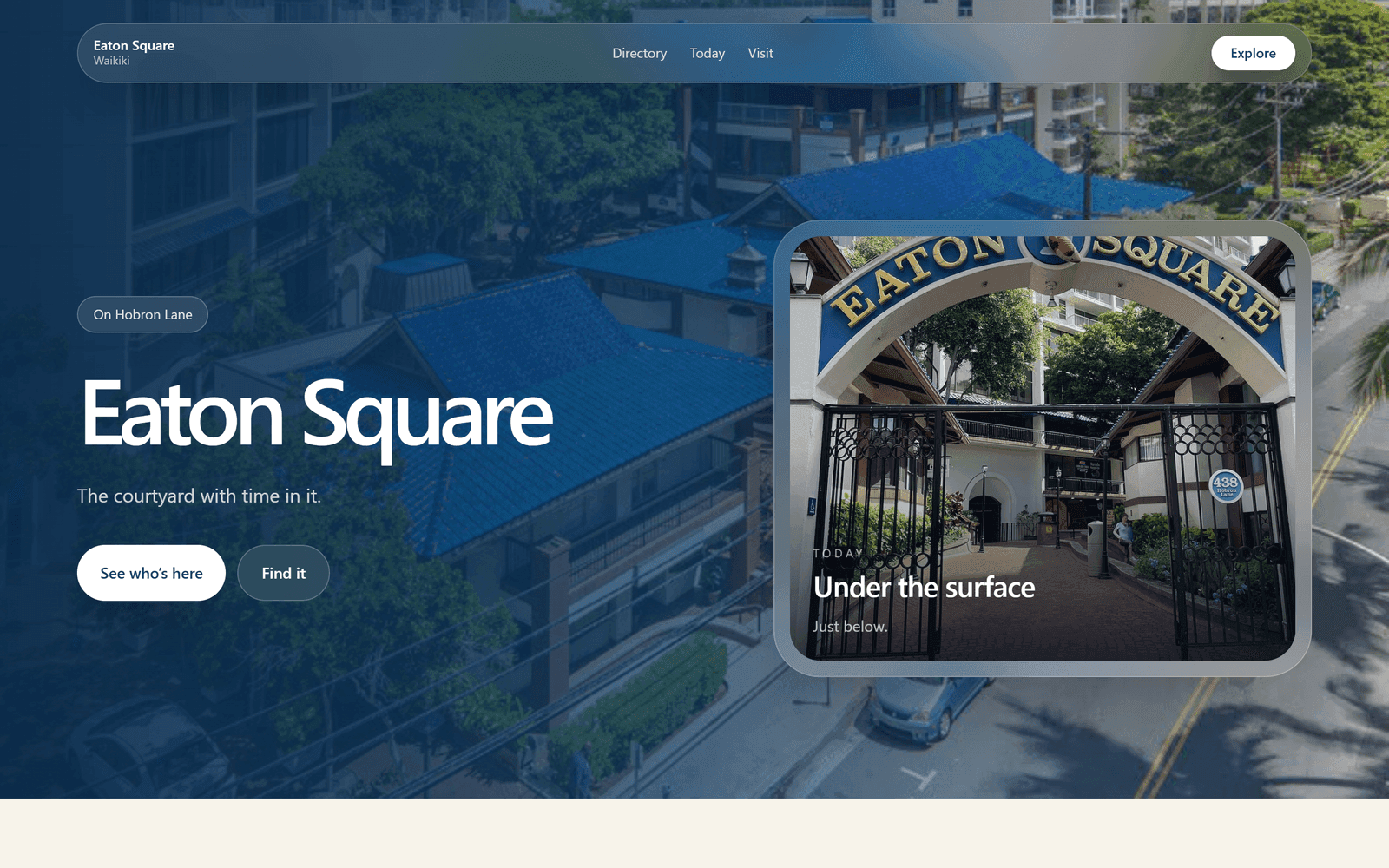 The Eaton Square public directory site for Waikīkī.